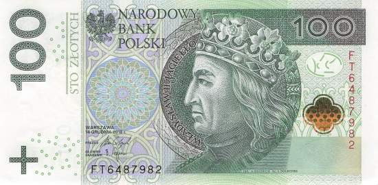 100 Zloty Polen p186b 2018